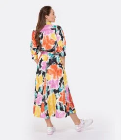 ESSENTIEL ANTWERP Robe Chemise Dune Multicolore -ANINE BING Boutique essen look20230126 252