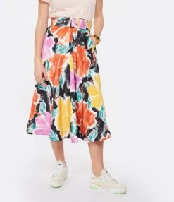 ESSENTIEL ANTWERP Jupe Midi Dominoes Multicolore -ANINE BING Boutique essen look20230126 263