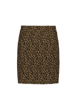ESSENTIEL ANTWERP Jupe Ceopard Coton Buckthorn Brown