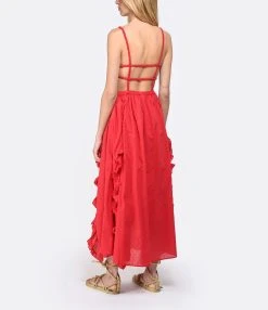 Farm Rio Robe Maxi Cœur Coton Rouge 10 Farm Rio Robe Maxi Cœur Coton Rouge -ANINE BING Boutique farm3 look20230214 502