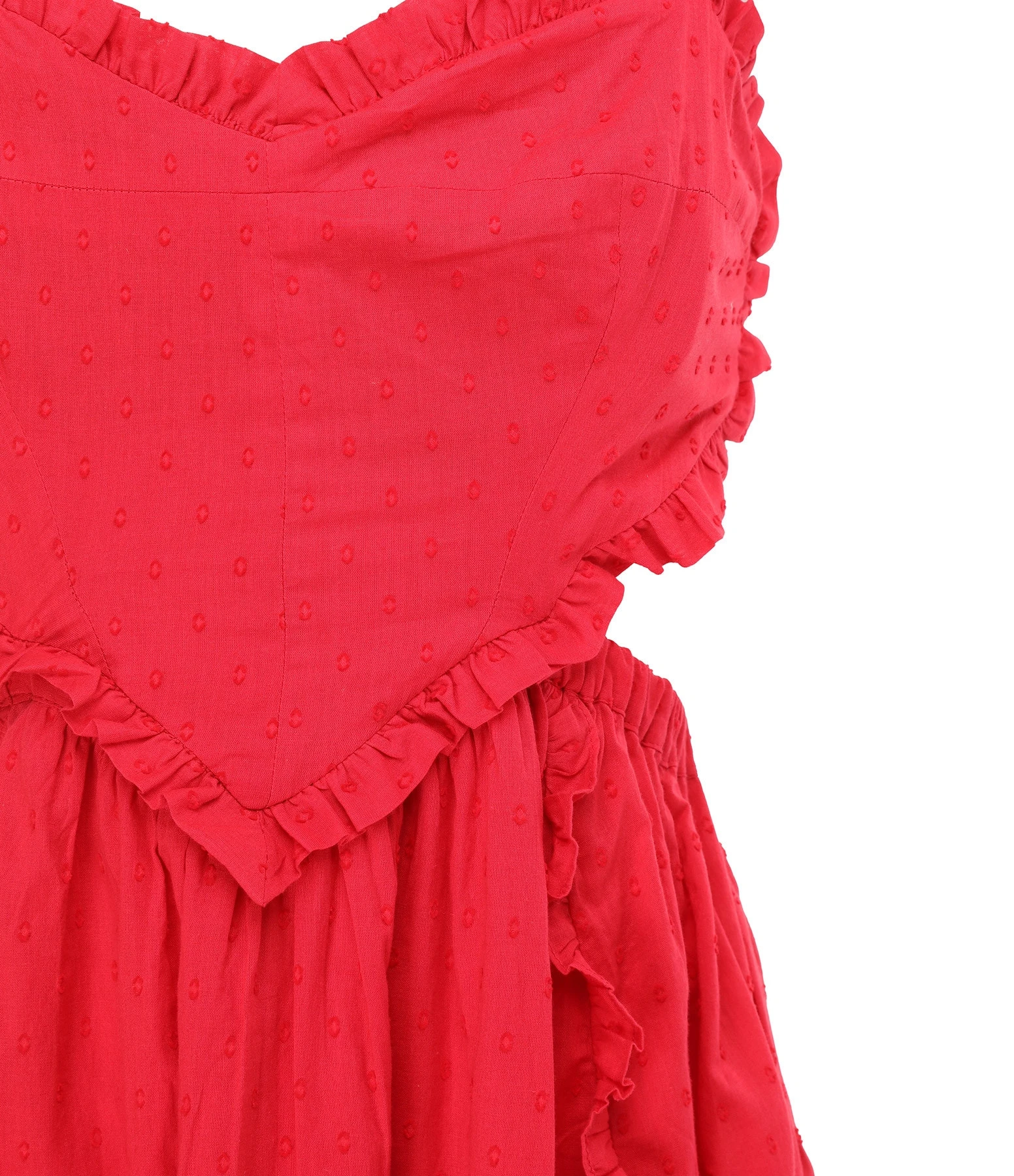 Farm Rio Robe Maxi Cœur Coton Rouge 4 Farm Rio Robe Maxi Cœur Coton Rouge – Image 2