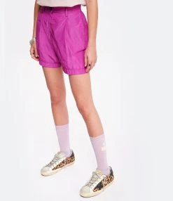 FORTE_FORTE Short Coton Violet -ANINE BING Boutique fof10 look20221125 168