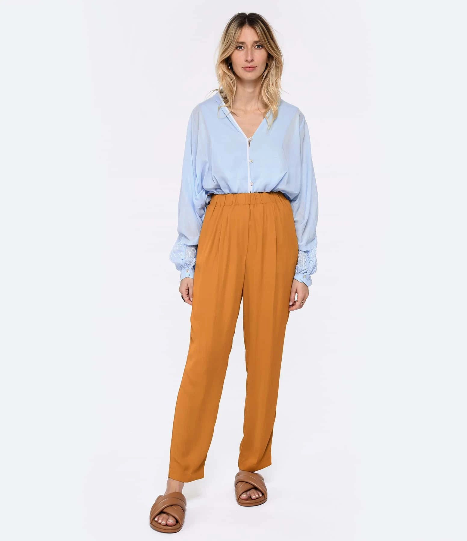 FORTE_FORTE Pantalon Georgette Ambre 5 FORTE_FORTE Pantalon Georgette Ambre – Image 3