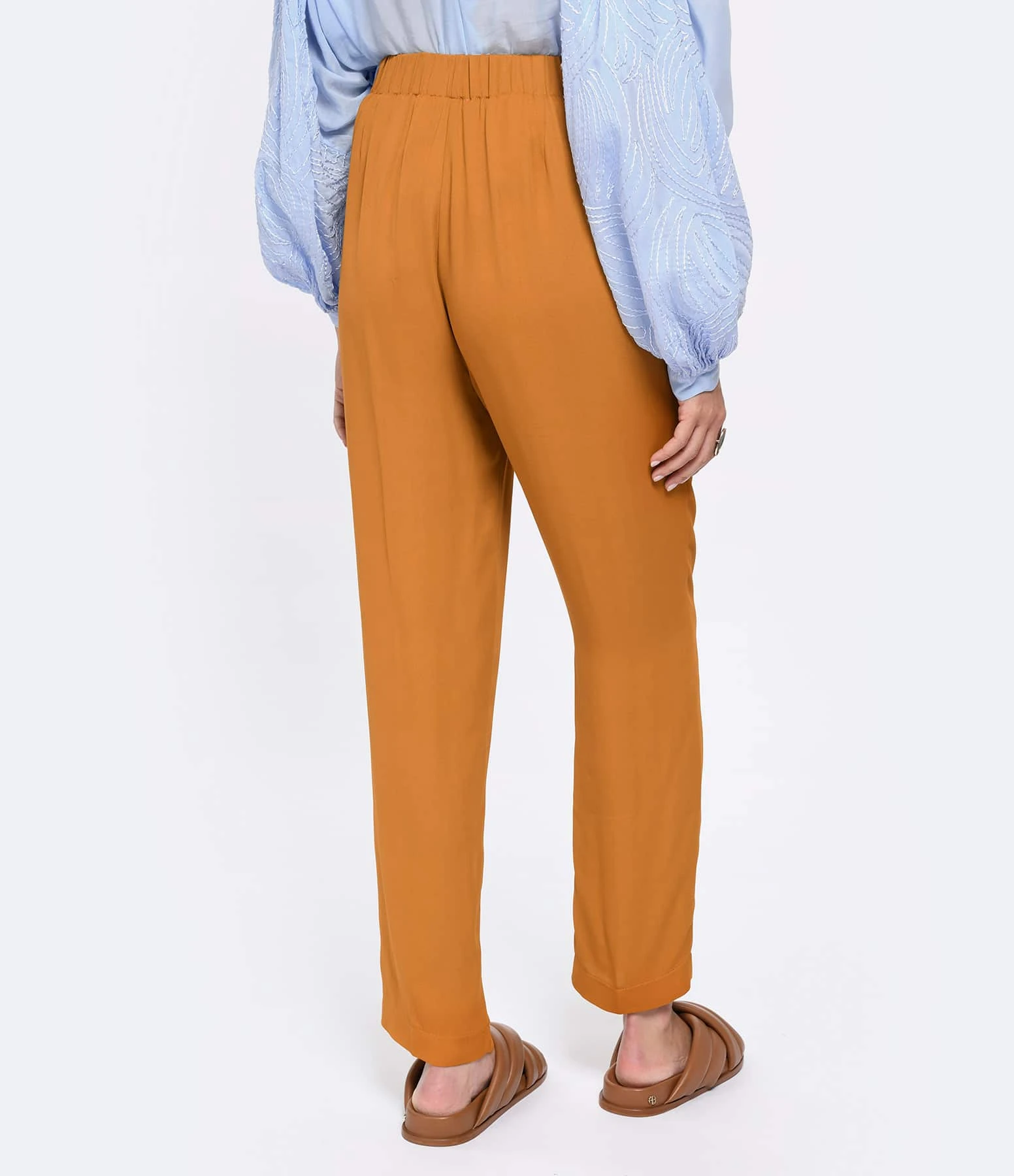 FORTE_FORTE Pantalon Georgette Ambre 7 FORTE_FORTE Pantalon Georgette Ambre – Image 5