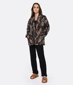 FORTE_FORTE Pantalon Georgette Noir 9 FORTE_FORTE Pantalon Georgette Noir -ANINE BING Boutique fof10 look20221215 268