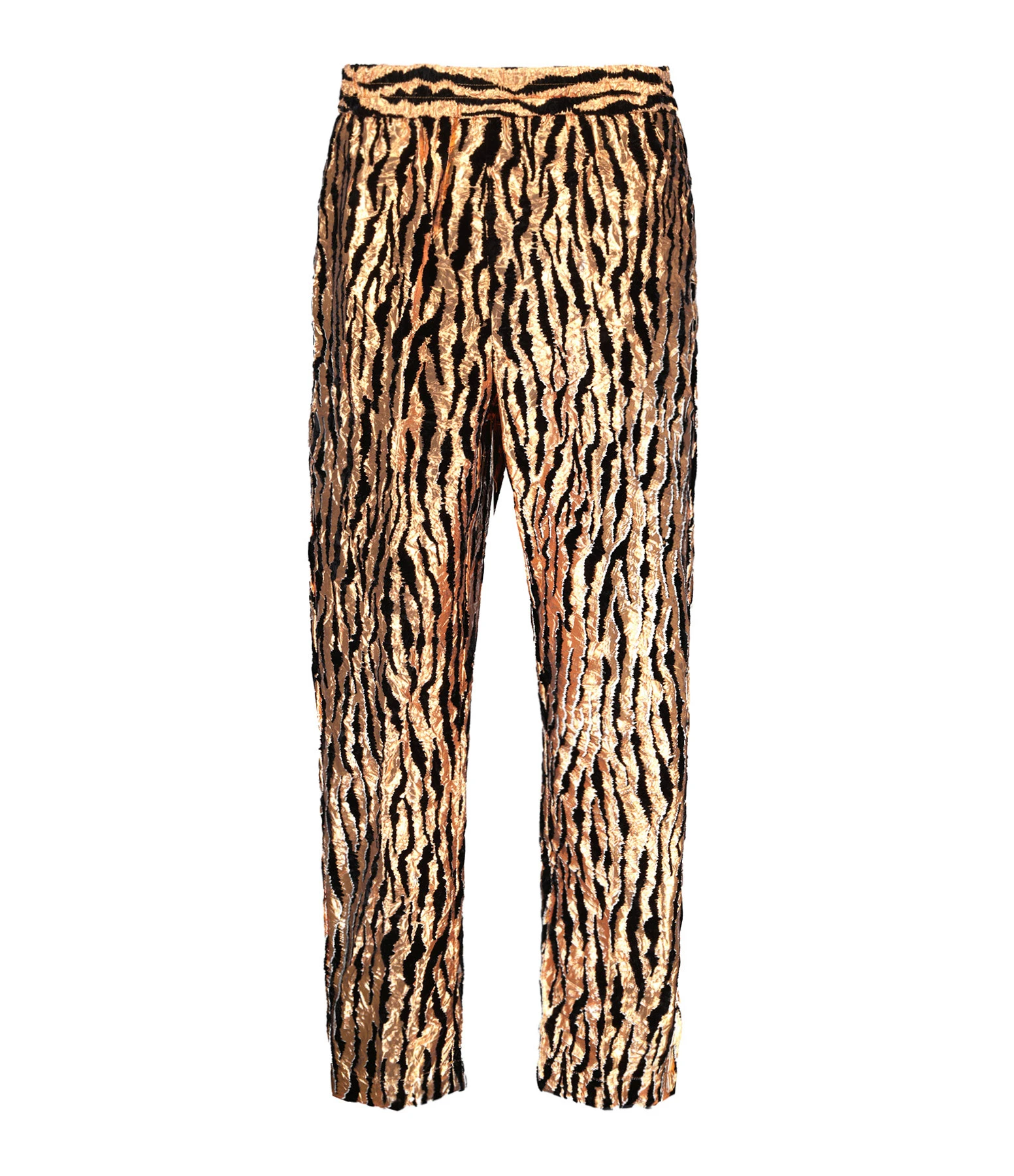 FORTE_FORTE Pantalon Lurex Imprimé Marron 3 FORTE_FORTE Pantalon Lurex Imprimé Marron