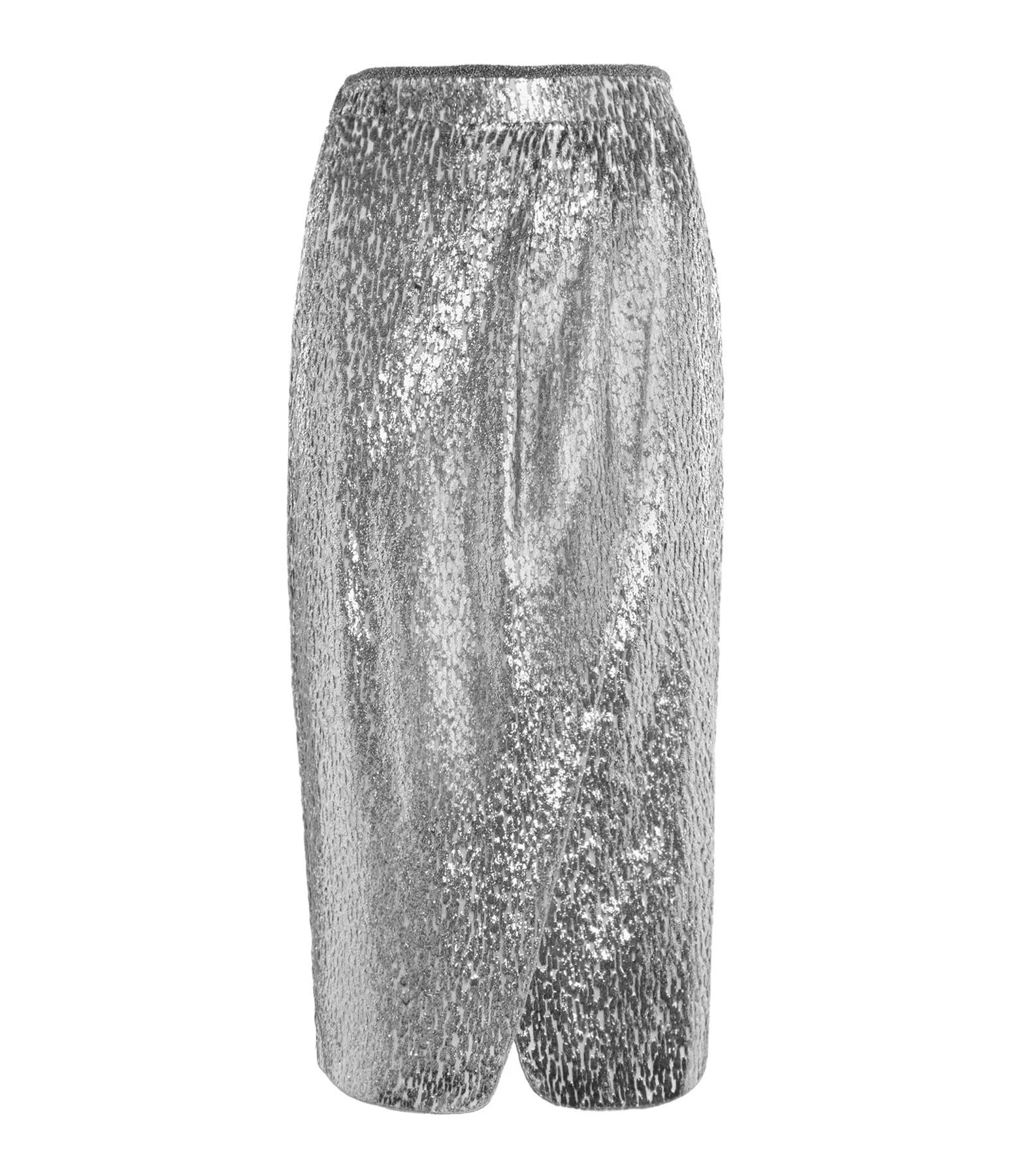 FORTE_FORTE Jupe Encanto Lurex Argenté Estrella 3 FORTE_FORTE Jupe Encanto Lurex Argenté Estrella