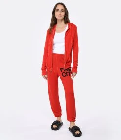 FREECITY Jogging Superfluff Redlight -ANINE BING Boutique freec look20221227 112