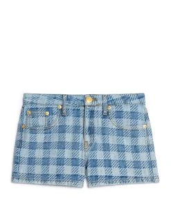 AMI Paris Short Denim Coton Bleu Javel