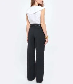 Ganni Top Coton Popeline Blanc -ANINE BING Boutique ganni look20210331 9