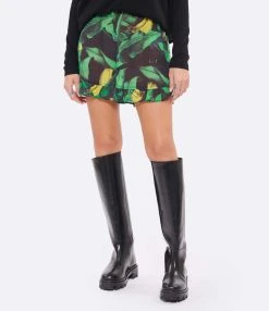 Ganni Short Coton Imprimé Vert 9 Ganni Short Coton Imprimé Vert -ANINE BING Boutique ganni look20220906 325