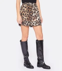 Ganni Short Sheer Voile Léopard -ANINE BING Boutique ganni look20221007 229