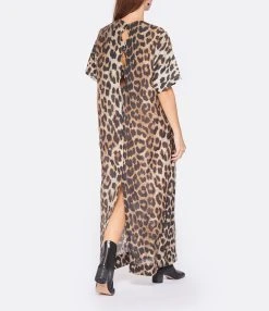 Ganni Robe Sheer Voile Léopard -ANINE BING Boutique ganni look20221007 296