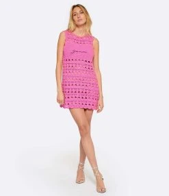 Ganni Robe De Plage Crochet Coton Organique Rose 8 Ganni Robe De Plage Crochet Coton Organique Rose -ANINE BING Boutique ganni look20221129 274 1