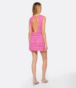Ganni Robe De Plage Crochet Coton Organique Rose 9 Ganni Robe De Plage Crochet Coton Organique Rose -ANINE BING Boutique ganni look20221129 277