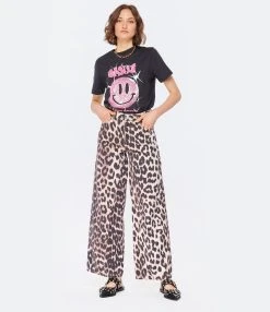 Ganni Tee-shirt Smiley Coton Organique Noir Phantom -ANINE BING Boutique ganni look20221205 216 1