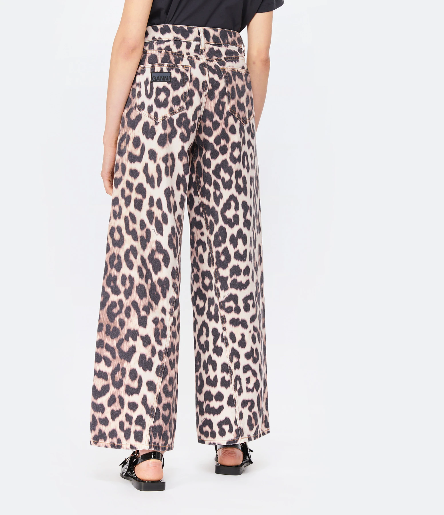 Ganni Jean Coton Organique Léopard 7 Ganni Jean Coton Organique Léopard – Image 5