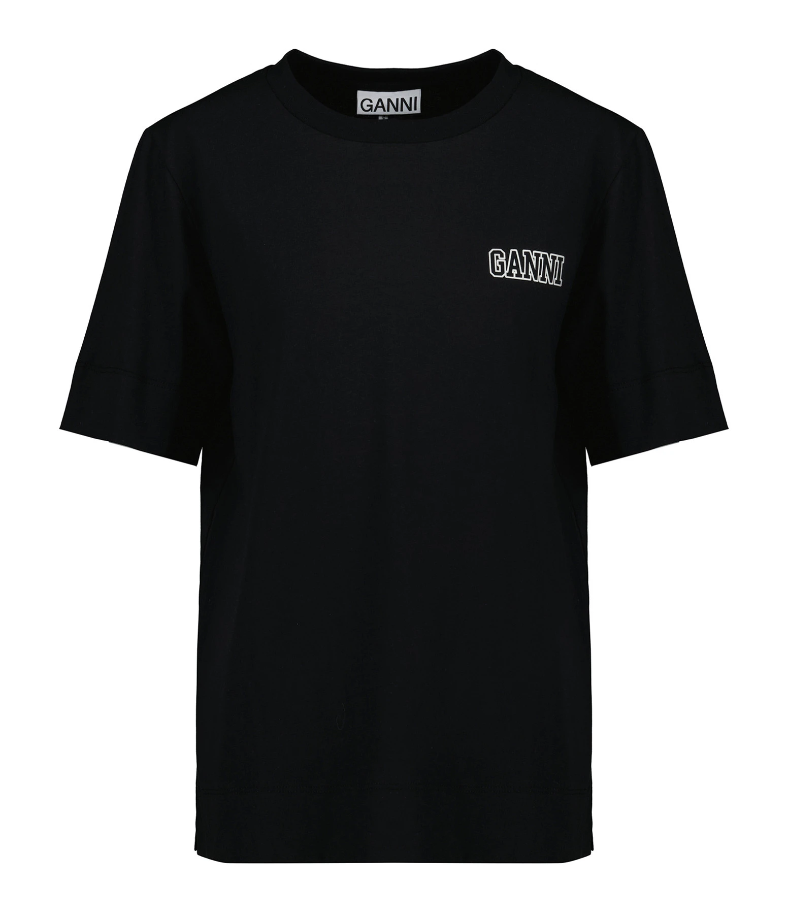 Ganni Tee-shirt Software Jersey Noir 3 Ganni Tee-shirt Software Jersey Noir