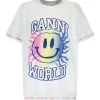 Ganni Tee-shirt Smiley Coton Organique Bright White -ANINE BING Boutique ganni47326 pck20220914 1