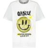 Ganni Tee-shirt Smiley Coton Organique Blanc -ANINE BING Boutique ganni48627 pck20221222 1