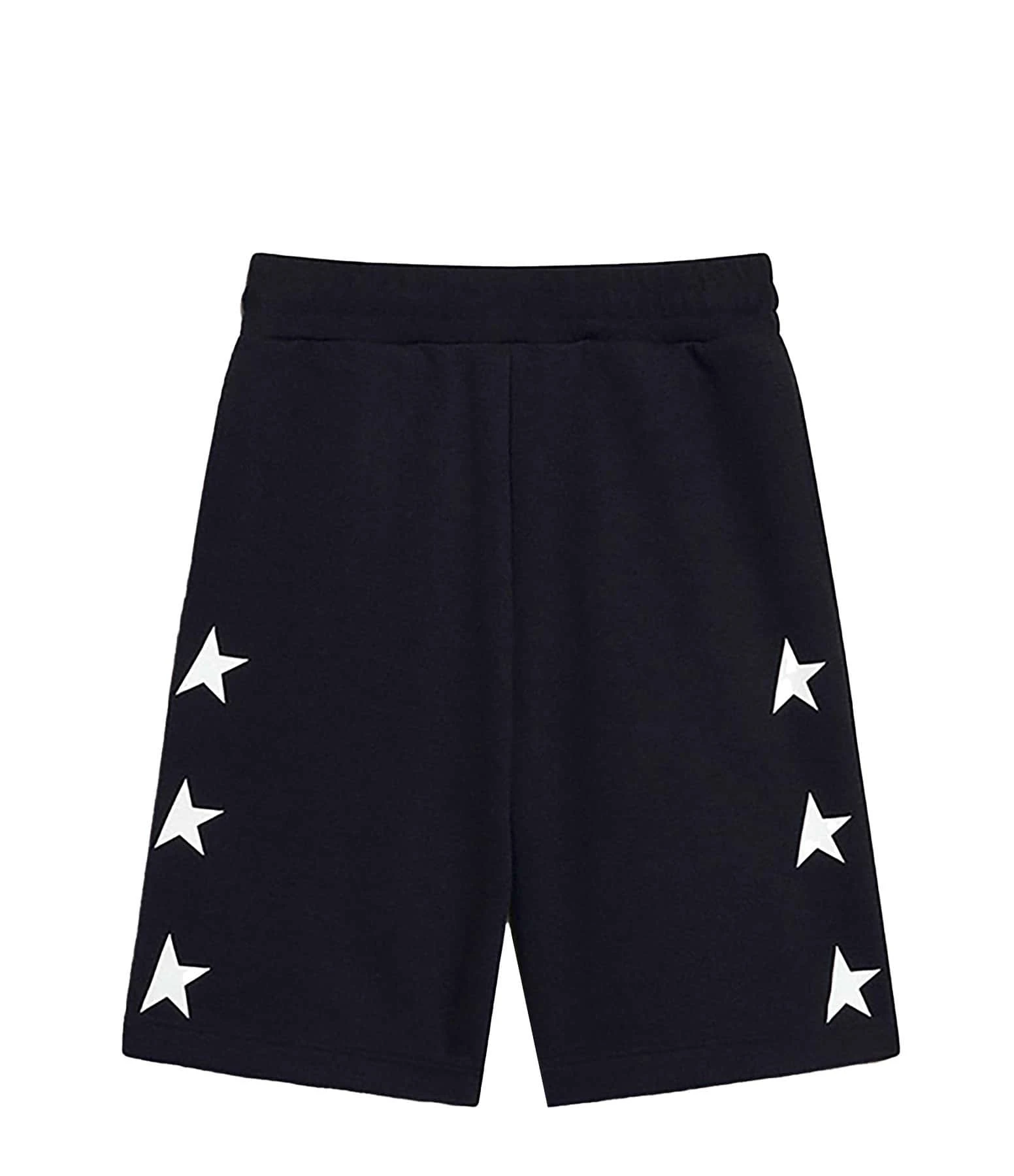 Golden Goose Short Enfant Coton Bleu Foncé 3 Golden Goose Short Enfant Coton Bleu Foncé