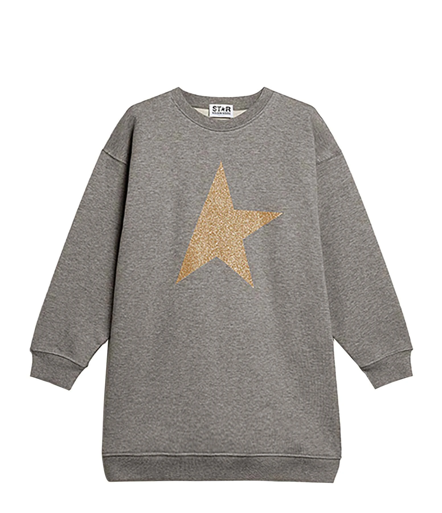Golden Goose Robe Sweatshirt Enfant Star Coton Gris Doré 3 Golden Goose Robe Sweatshirt Enfant Star Coton Gris Doré