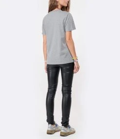 Golden Goose Tee-shirt Étoile Coton Gris Doré 11 Golden Goose Tee-shirt Étoile Coton Gris Doré -ANINE BING Boutique golde look20210617 127