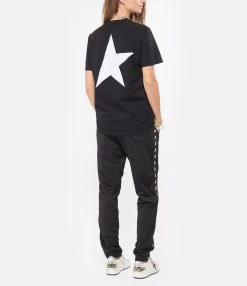 Golden Goose Tee-shirt Big Star Coton Noir Blanc 12 Golden Goose Tee-shirt Big Star Coton Noir Blanc -ANINE BING Boutique golde look20210621 7