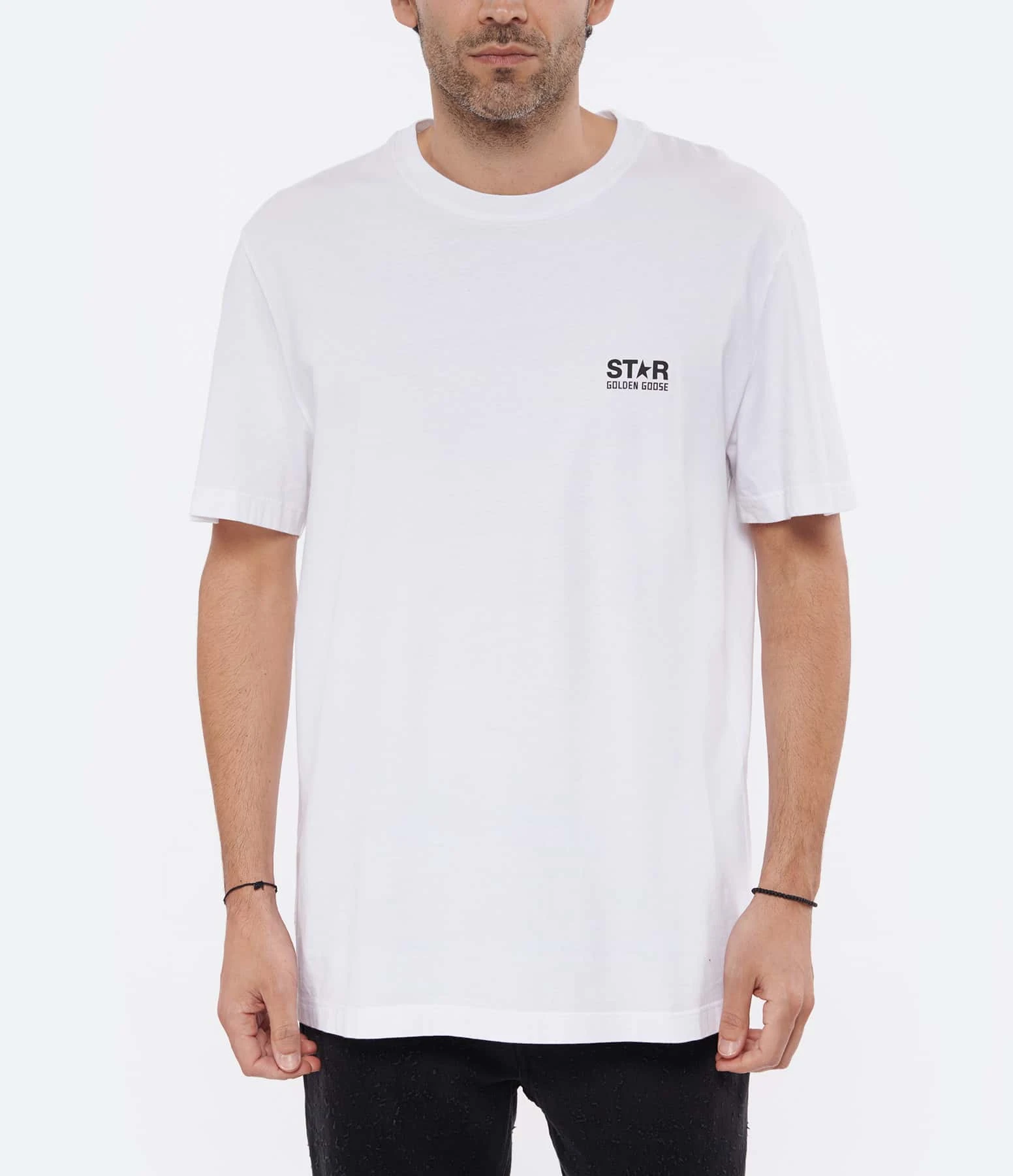 Golden Goose Tee-shirt Big Star Homme Coton Blanc 6 Golden Goose Tee-shirt Big Star Homme Coton Blanc – Image 4