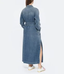 Golden Goose Robe Chemise Golden Denim Bleu 12 Golden Goose Robe Chemise Golden Denim Bleu -ANINE BING Boutique golde look20220622 202