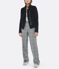 Golden Goose Pantalon Golden Laine Carreaux Gris 14 Golden Goose Pantalon Golden Laine Carreaux Gris -ANINE BING Boutique golde look20220628 281 1