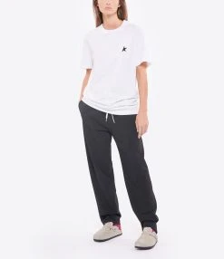 Golden Goose Tee-shirt Étoile Homme Coton Blanc Noir -ANINE BING Boutique golde look20220629 67