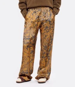 Golden Goose Pantalon Journey Marron Bleu -ANINE BING Boutique golde look20220812 42