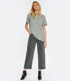 Golden Goose Tee-shirt Big Star Coton Gris 10 Golden Goose Tee-shirt Big Star Coton Gris -ANINE BING Boutique golde look20221129 296