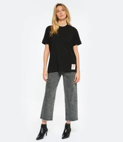 Golden Goose Tee-shirt Golden Coton Noir Vintage 10 Golden Goose Tee-shirt Golden Coton Noir Vintage -ANINE BING Boutique golde look20221129 328