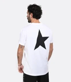 Golden Goose Tee-shirt Étoile Homme Coton Blanc Noir -ANINE BING Boutique golde look20230116 161