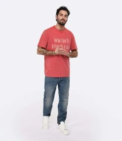 Golden Goose Tee-shirt Journey Homme Coton Rouge -ANINE BING Boutique golde look20230116 183