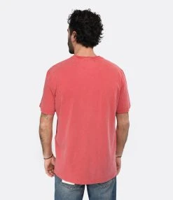 Golden Goose Tee-shirt Journey Homme Coton Rouge -ANINE BING Boutique golde look20230116 186