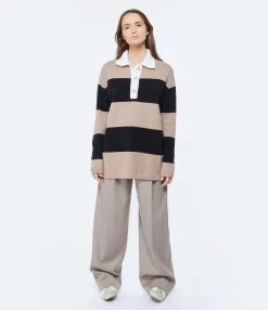 Golden Goose Pantalon Journey Laine Taupe -ANINE BING Boutique golde look20230131 73