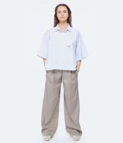 Golden Goose Pantalon Journey Laine Taupe -ANINE BING Boutique golde look20230131 81