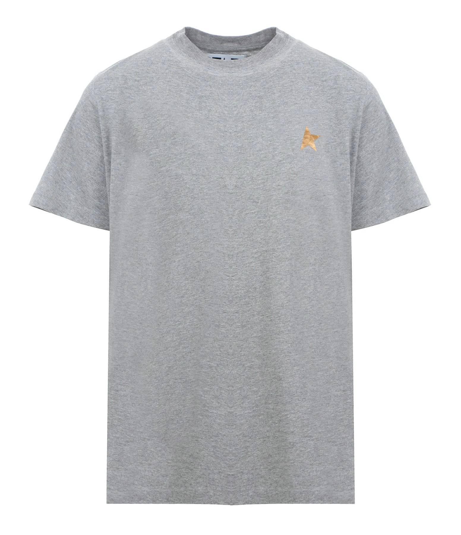 Golden Goose Tee-shirt Étoile Coton Gris Doré 3 Golden Goose Tee-shirt Étoile Coton Gris Doré