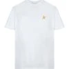 Golden Goose Tee-shirt Étoile Coton Blanc Doré -ANINE BING Boutique golde33771 pck20210621 1