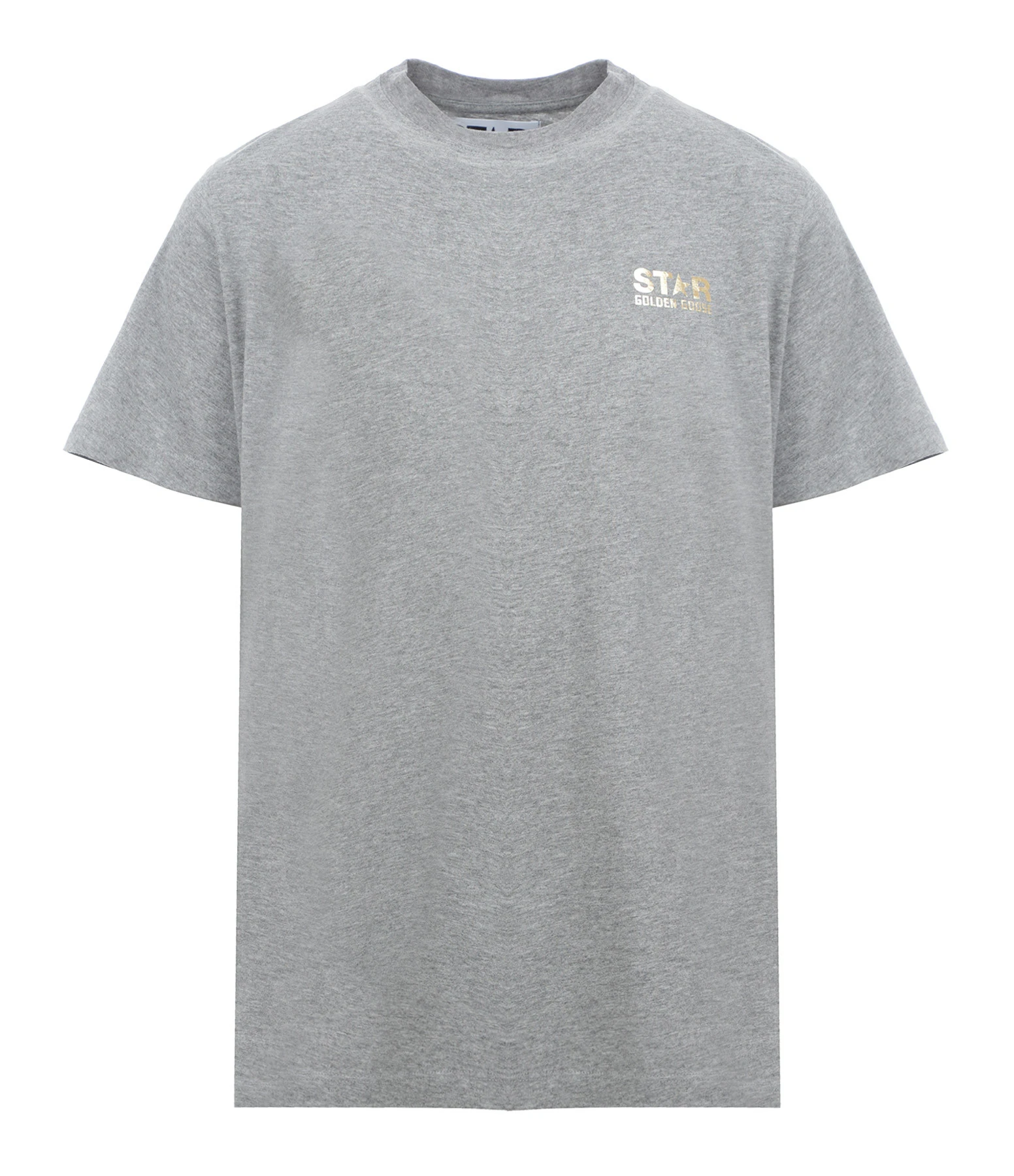 Golden Goose Tee-shirt Big Star Homme Coton Gris Doré 3 Golden Goose Tee-shirt Big Star Homme Coton Gris Doré