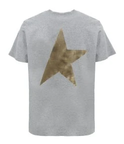 Golden Goose Tee-shirt Big Star Homme Coton Gris Doré 8 Golden Goose Tee-shirt Big Star Homme Coton Gris Doré -ANINE BING Boutique golde33775 pck20210528 2 1