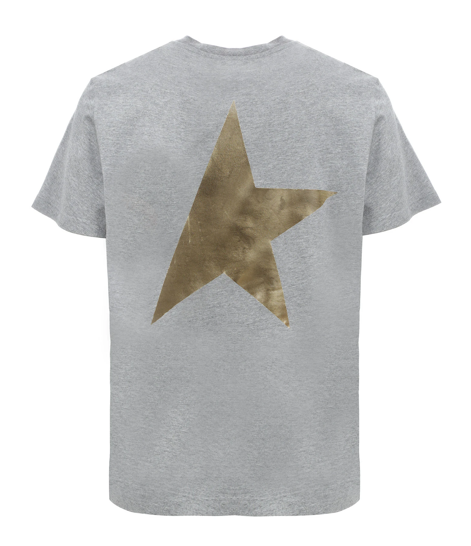 Golden Goose Tee-shirt Big Star Homme Coton Gris Doré 4 Golden Goose Tee-shirt Big Star Homme Coton Gris Doré – Image 2