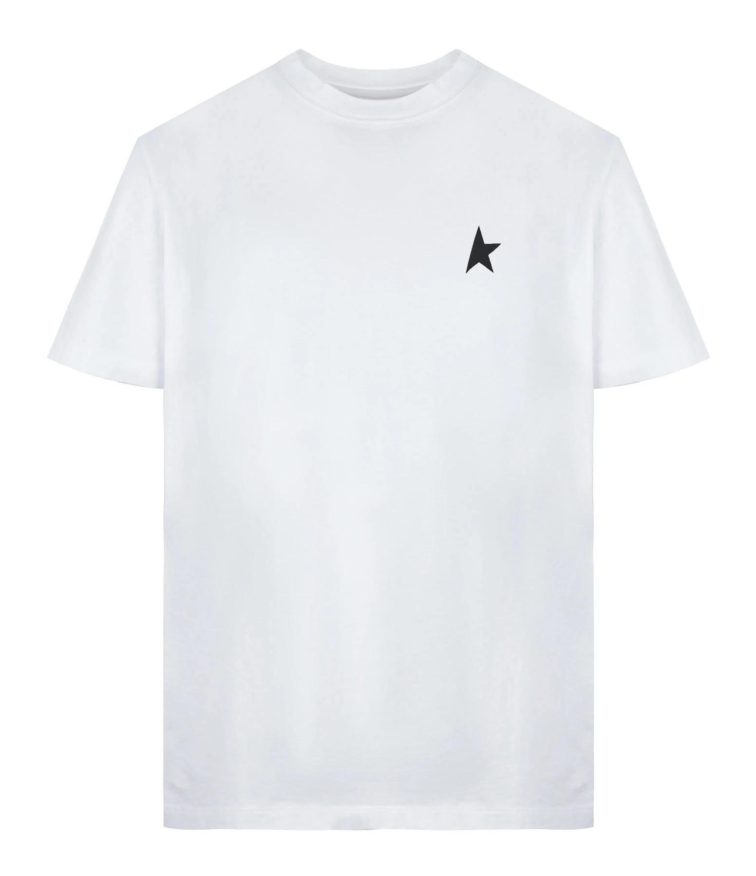 Golden Goose Tee-shirt Homme Étoile Coton Blanc Noir 3 Golden Goose Tee-shirt Homme Étoile Coton Blanc Noir