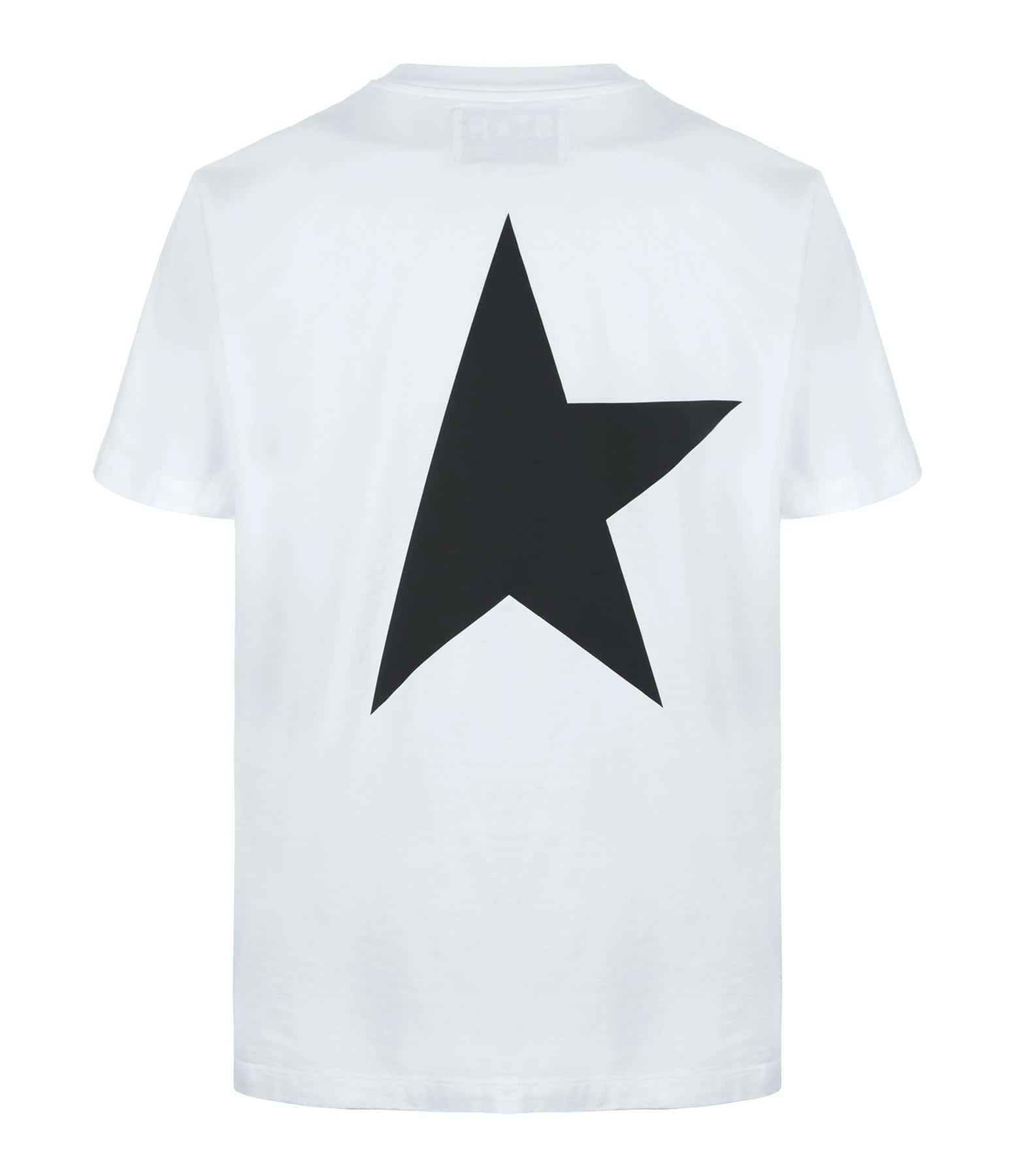 Golden Goose Tee-shirt Big Star Homme Coton Blanc 4 Golden Goose Tee-shirt Big Star Homme Coton Blanc – Image 2