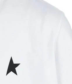 Golden Goose Tee-shirt Étoile Homme Coton Blanc Noir -ANINE BING Boutique golde33776 pck20210601 3 1 2