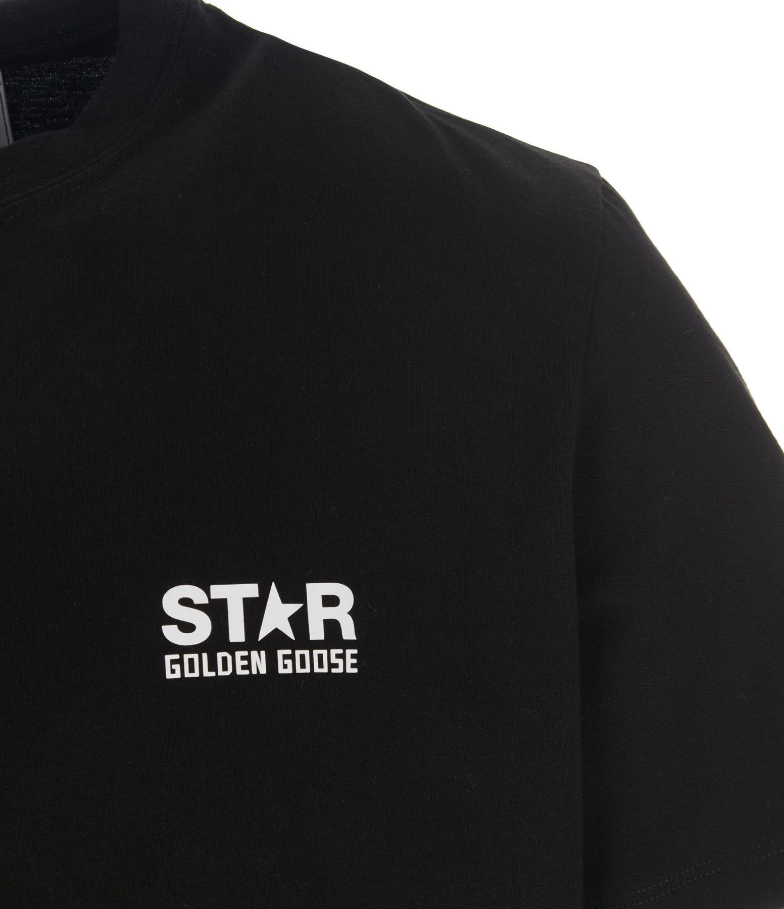 Golden Goose Tee-shirt Big Star Coton Noir Blanc 5 Golden Goose Tee-shirt Big Star Coton Noir Blanc – Image 3