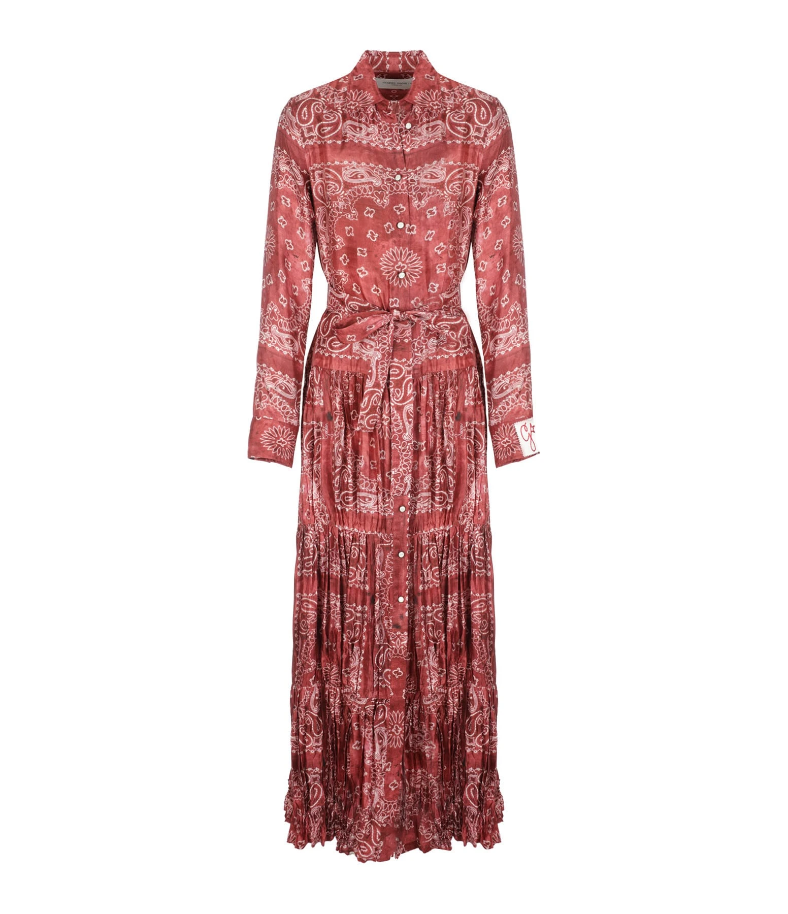 Golden Goose Robe Chemise Golden Bandana Rouge 3 Golden Goose Robe Chemise Golden Bandana Rouge